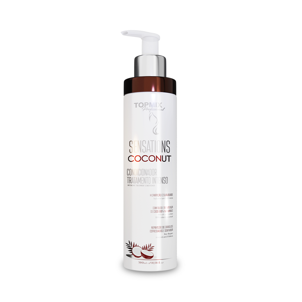 Condicionador Sensations Coconut Tratamento Intenso 300ml Topmix Profissional